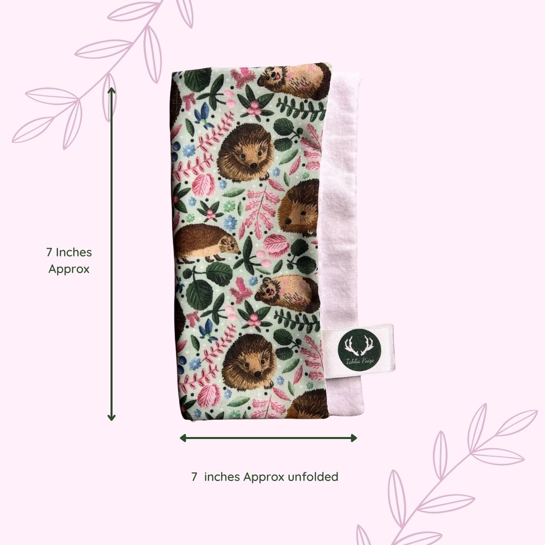 Eco-friendly gift under £5: hedgehog face cloth, perfect for wildlife garden enthusiasts