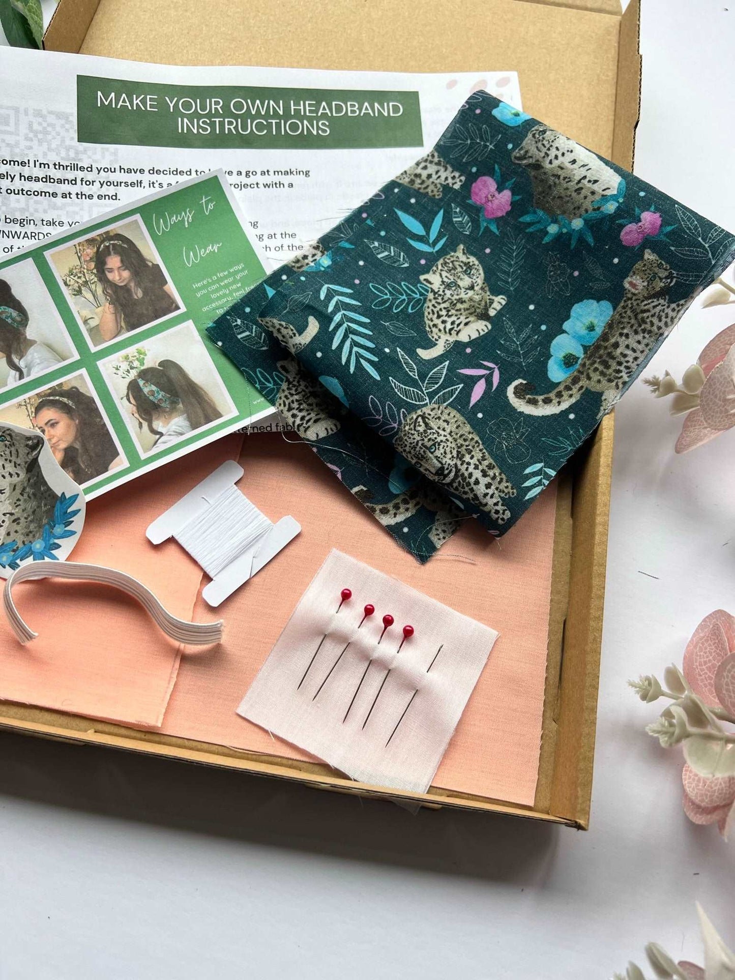 Snow Leopard DIY Headband Kit: 65th birthday ideas for mum.