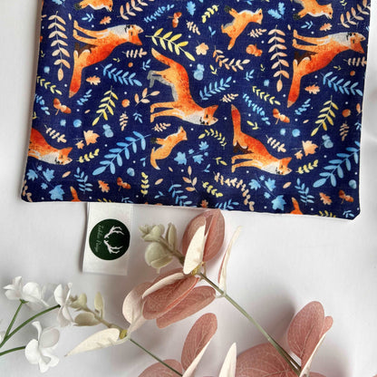 Face cloth with fox design, great for women who love foxes.